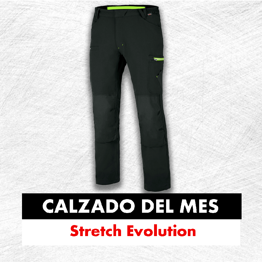 Pantalón de Trabajo Stretch Evolution Antracita/Lima